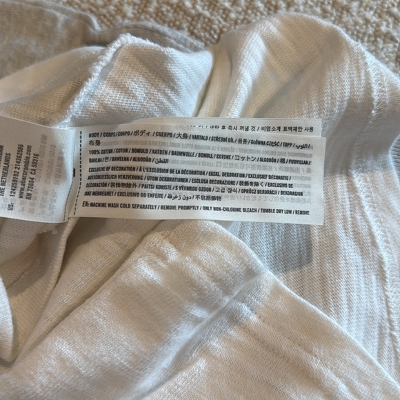 Abercrombie & Fitch Men's White and Gray Henley Shirt, Raglan Sleeve, Size M - Picture 5 of 6